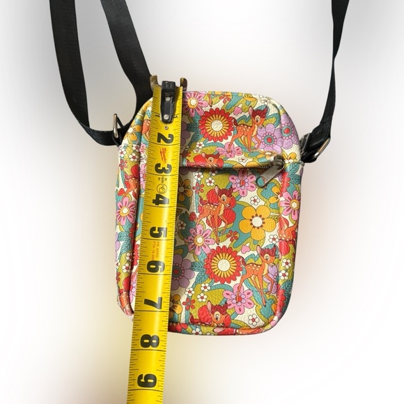 Buckle-Down Disney Bambi Retro Floral Crossbody Bag – 8”x6” - Picture 6 of 7